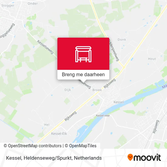 Kessel, Heldenseweg/Spurkt kaart