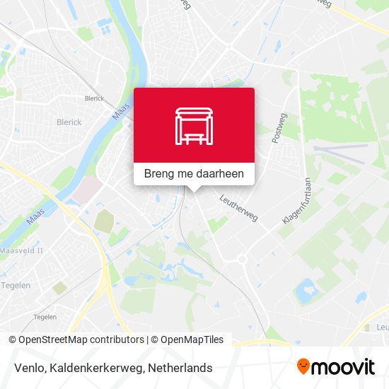 Venlo, Kaldenkerkerweg kaart