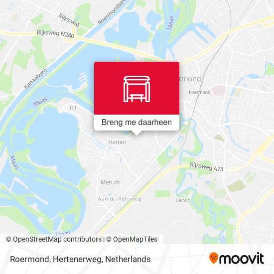 Roermond, Hertenerweg kaart