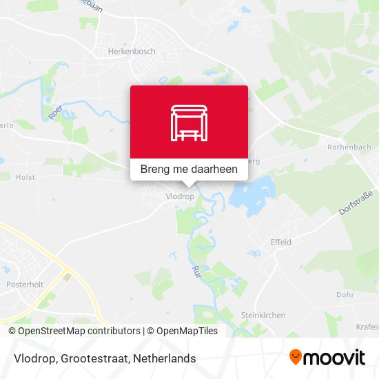 Vlodrop, Grootestraat kaart