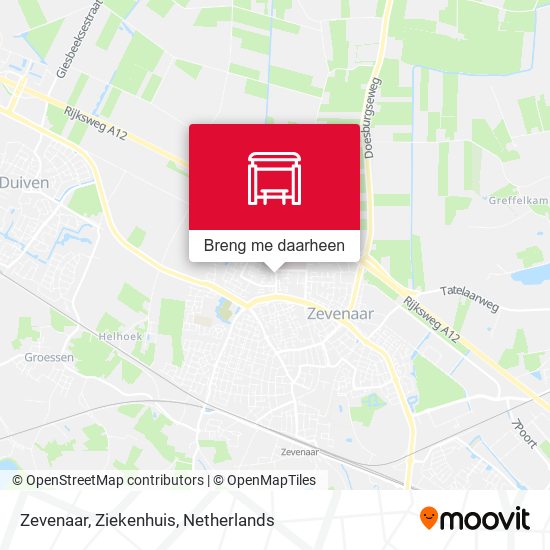 Zevenaar, Ziekenhuis kaart