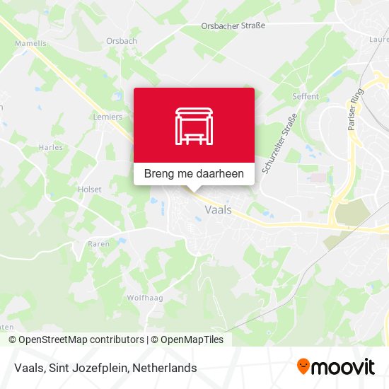 Vaals, Sint Jozefplein kaart