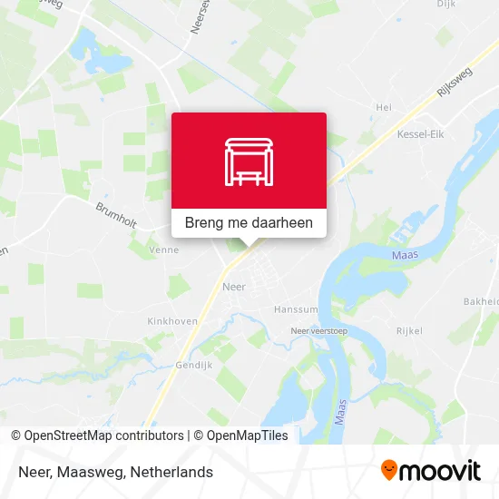 Neer, Maasweg kaart