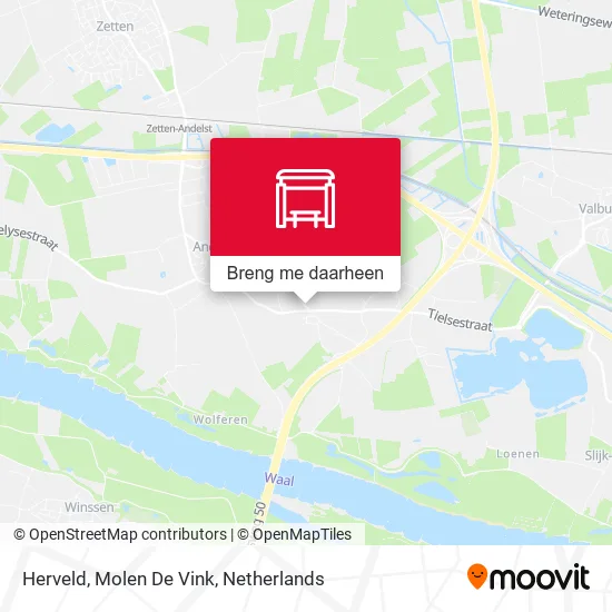 Herveld, Molen De Vink kaart