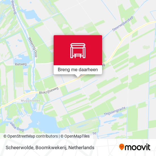 Scheerwolde, Boomkwekerij kaart