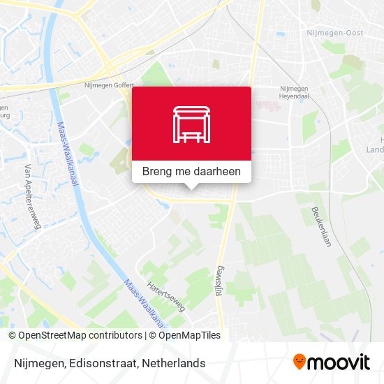 Nijmegen, Edisonstraat kaart