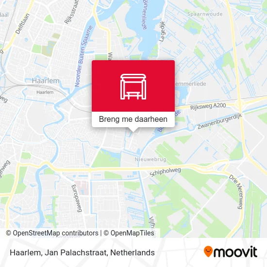 Haarlem, Jan Palachstraat kaart