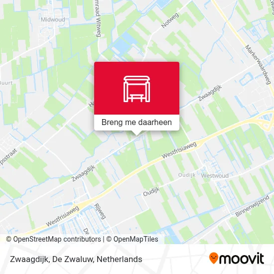 Zwaagdijk, De Zwaluw kaart