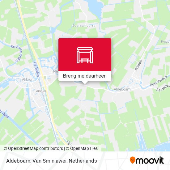 Aldeboarn, Van Sminiawei kaart