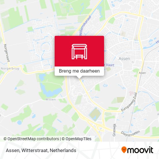 Assen, Witterstraat kaart