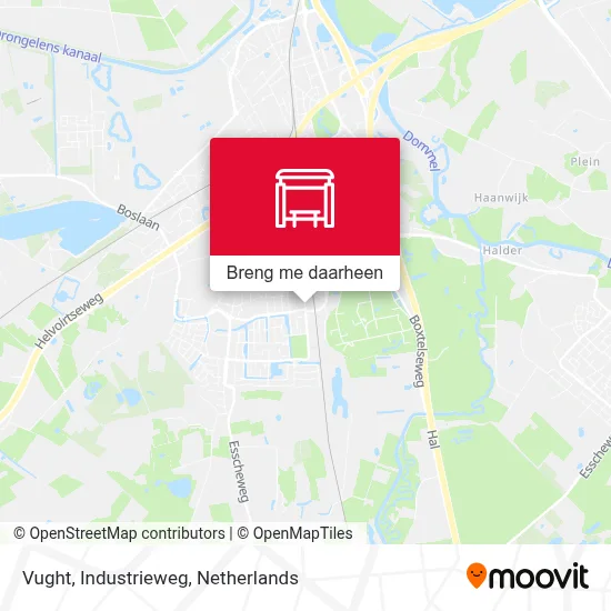 Vught, Industrieweg kaart