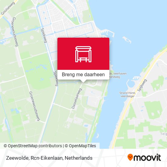 Zeewolde, Rcn-Eikenlaan kaart