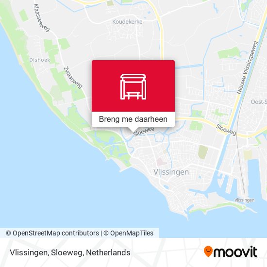 Vlissingen, Sloeweg kaart