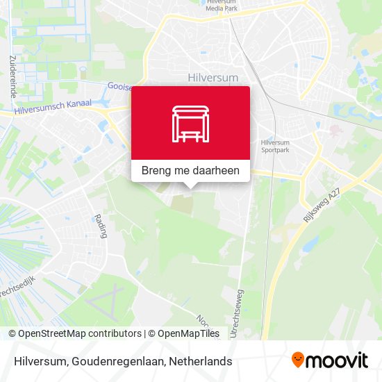 Hilversum, Goudenregenlaan kaart