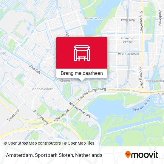 Amsterdam, Sportpark Sloten kaart