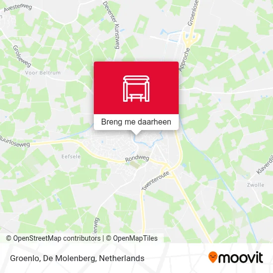 Groenlo, De Molenberg kaart