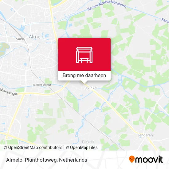 Almelo, Planthofsweg kaart