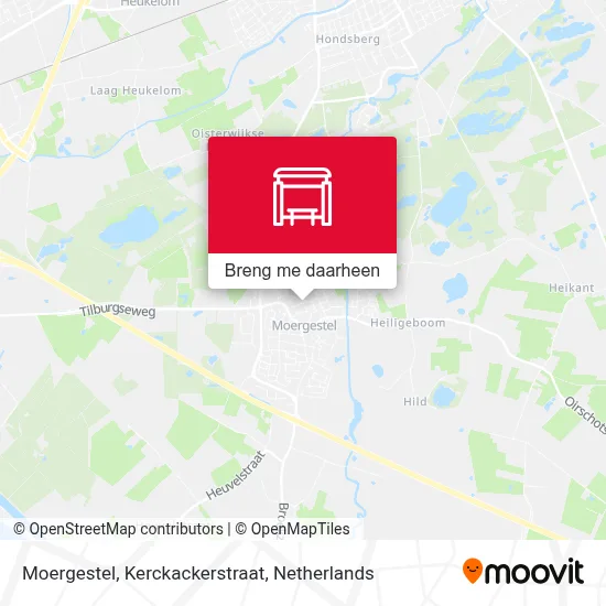Moergestel, Kerckackerstraat kaart