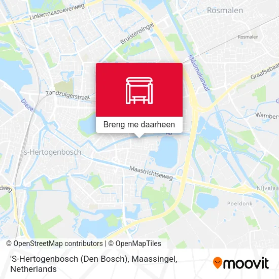 'S-Hertogenbosch (Den Bosch), Maassingel kaart