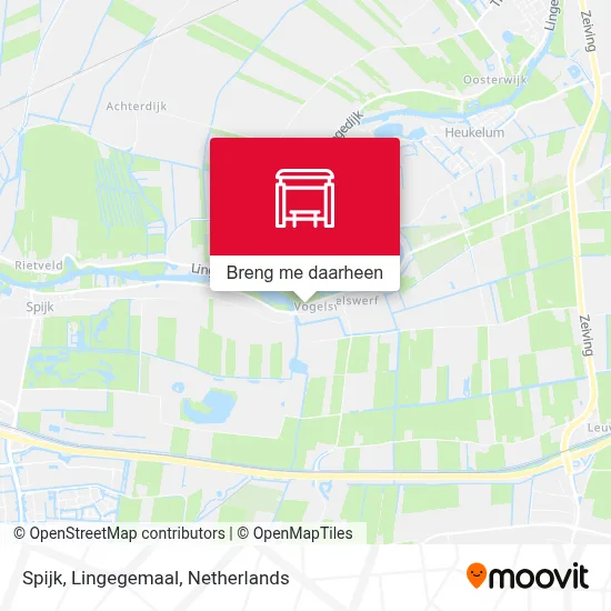 Spijk, Lingegemaal kaart