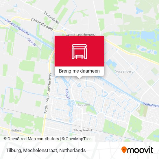 Tilburg, Mechelenstraat kaart
