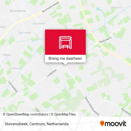 Stevensbeek, Centrum kaart