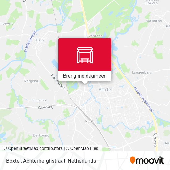 Boxtel, Achterberghstraat kaart