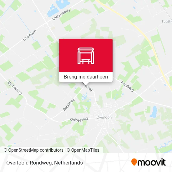 Overloon, Rondweg kaart