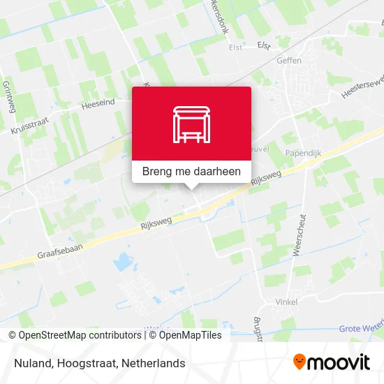 Nuland, Hoogstraat kaart