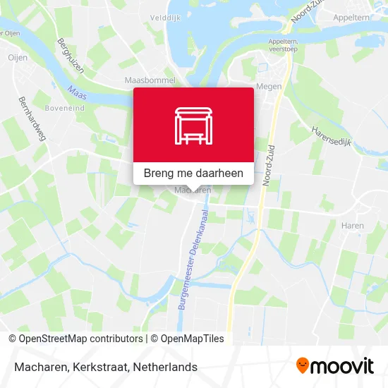 Macharen, Kerkstraat kaart