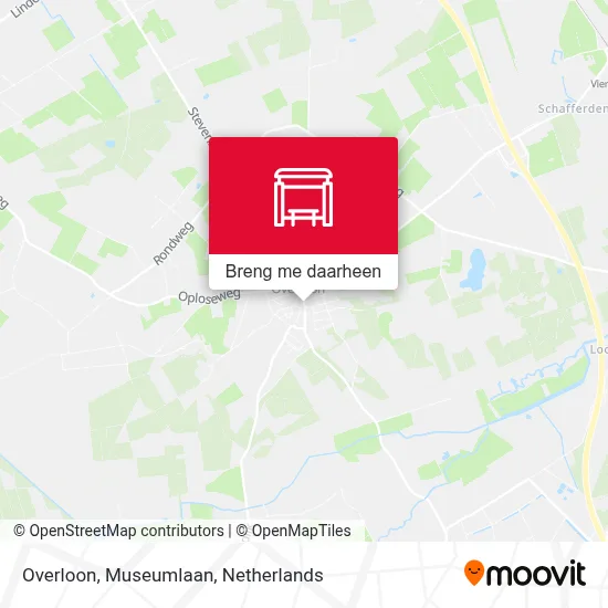 Overloon, Museumlaan kaart