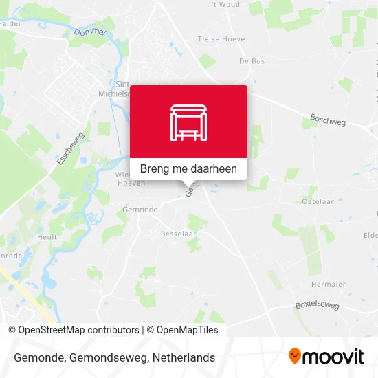 Gemonde, Gemondseweg kaart
