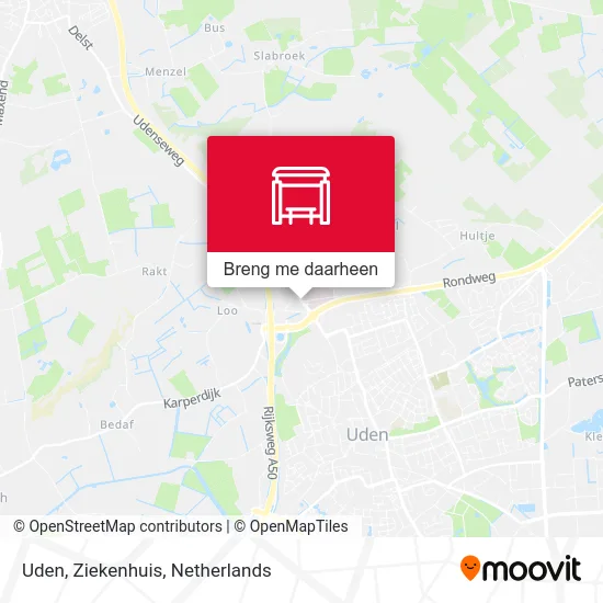 Uden, Ziekenhuis kaart
