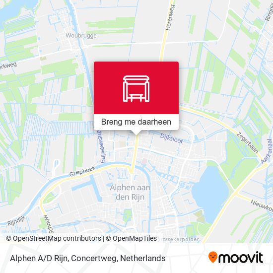 Alphen A/D Rijn, Concertweg kaart