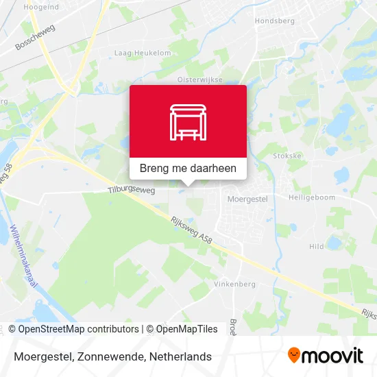 Moergestel, Zonnewende kaart