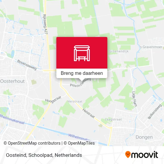 Oosteind, Schoolpad kaart