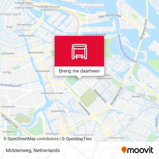 Middenweg kaart