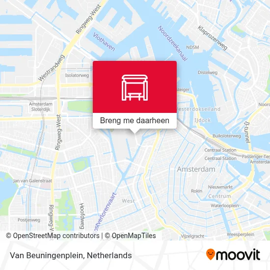 Van Beuningenplein kaart