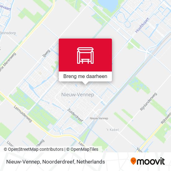 Nieuw-Vennep, Noorderdreef kaart