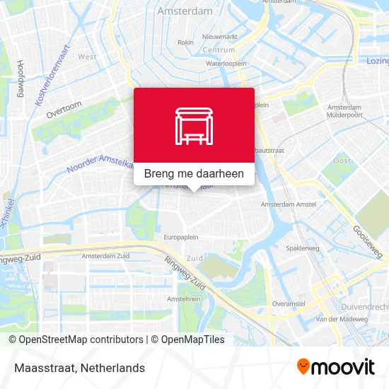 Maasstraat kaart