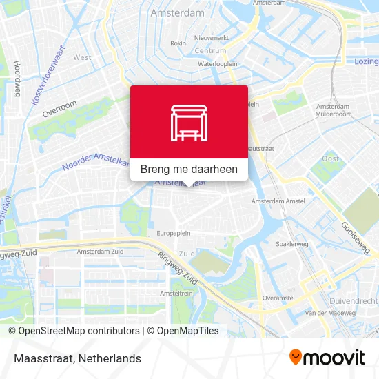 Maasstraat kaart