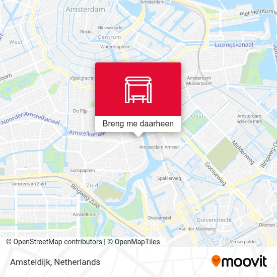 Amsteldijk kaart