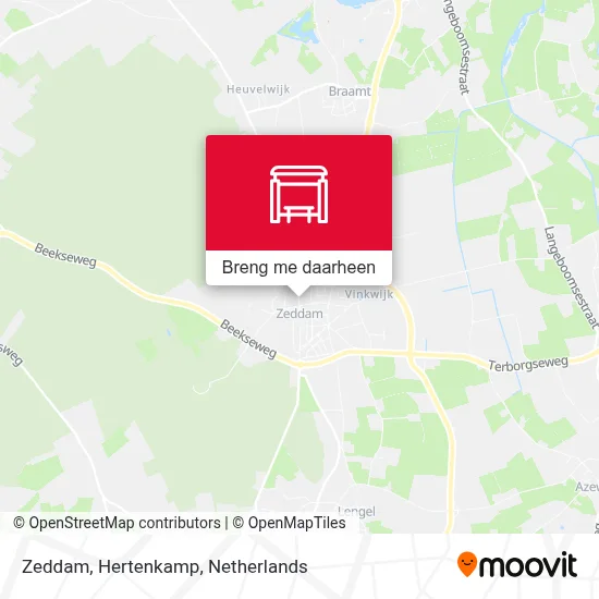 Zeddam, Hertenkamp kaart