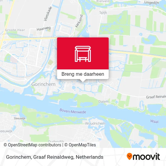 Gorinchem, Graaf Reinaldweg kaart