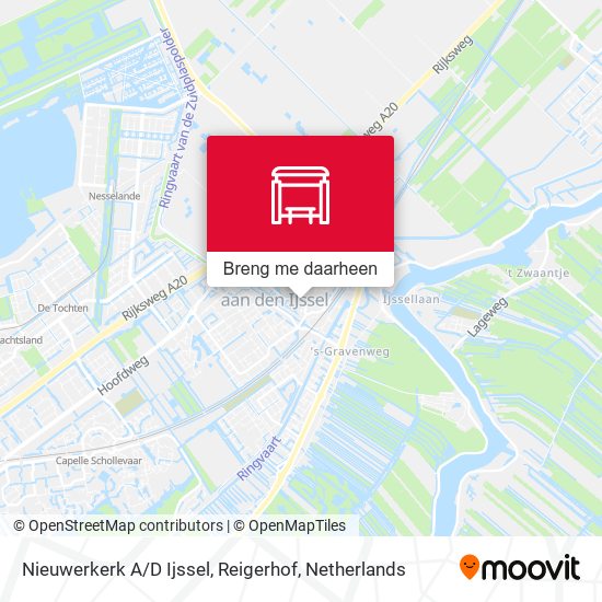 Nieuwerkerk A / D Ijssel, Reigerhof kaart