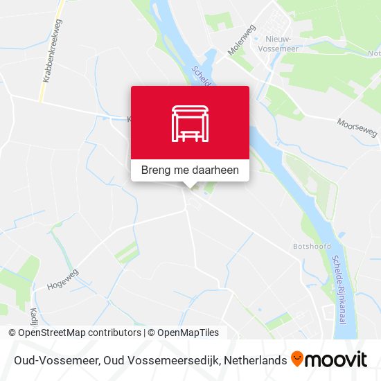 Oud-Vossemeer, Oud Vossemeersedijk kaart
