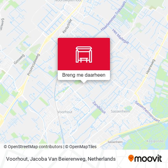 Voorhout, Jacoba Van Beierenweg kaart