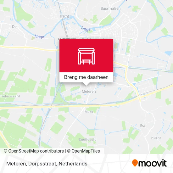 Meteren, Dorpsstraat kaart