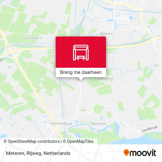 Meteren, Rijweg kaart