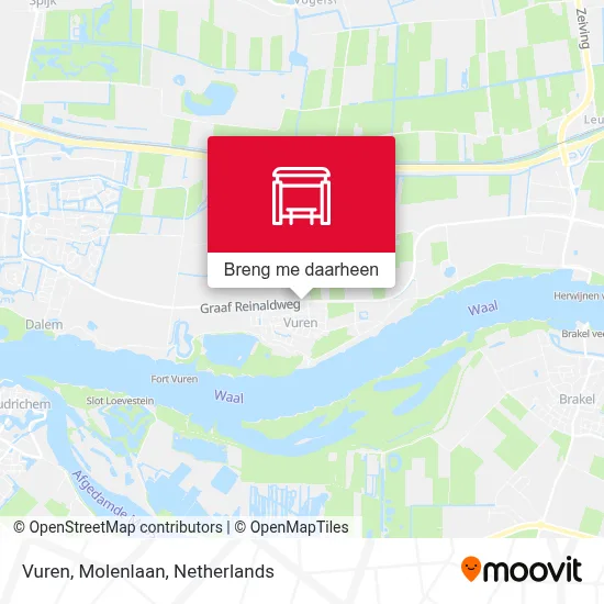 Vuren, Molenlaan kaart